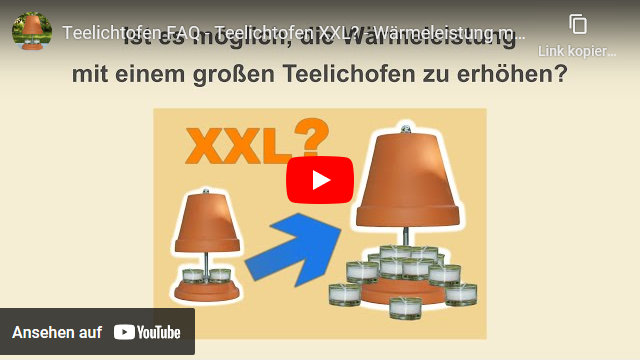 Video: Teelichtofen XXL? - Wärmeleistung mit einem großen Teelichtofen erhöhen?