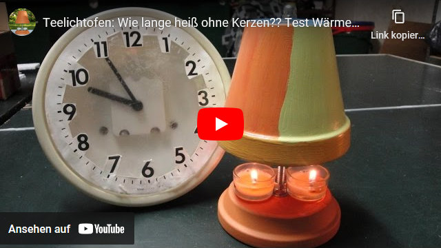Video: Teelichtofen - Wie lange heiß ohne Kerzen? - Digitale Temperaturmessung