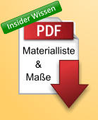 Materialliste Maße & Insider Wissen Insider Wissen